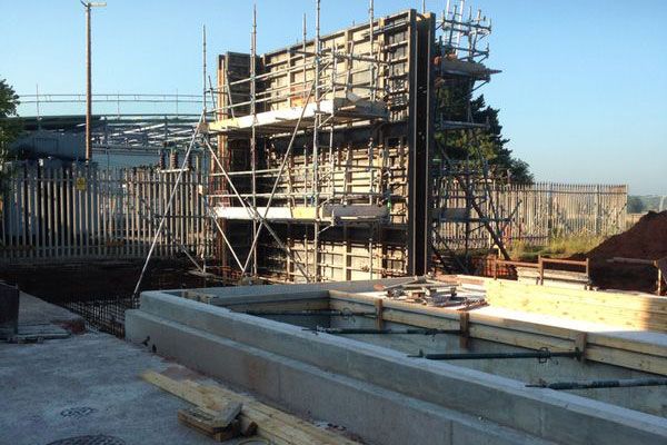 Concrete formwork and scaffolding in Wrexham